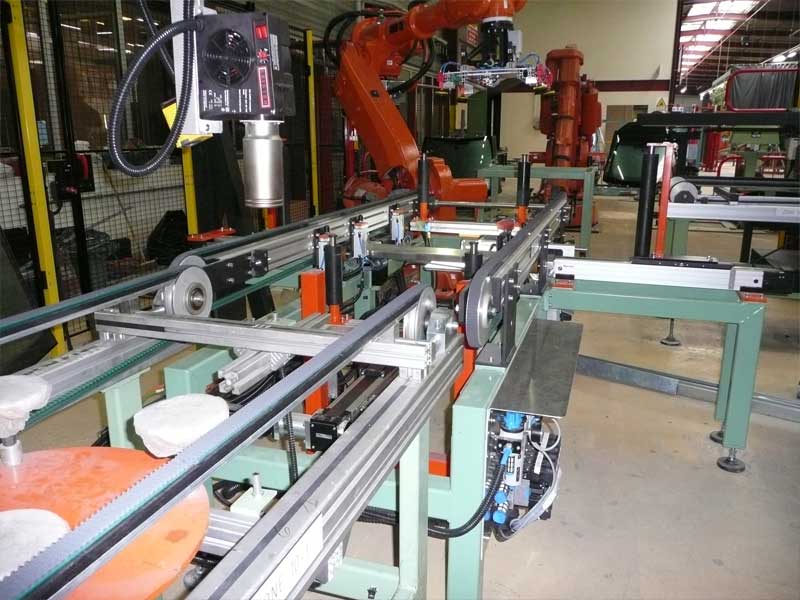 Sortie four ligne verrière SEKURIT Saint Gobain